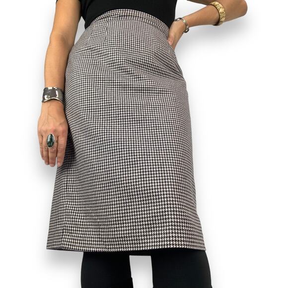 Vintage wool houndstooth pencil skirt by SAG HARBOR - Picture 10 of 16